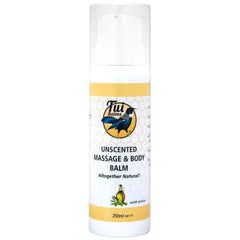 Tui Balms Unscented Massage Balm Pump 250ml Hypoallergenic Fragrance Free For Sensitive Skin