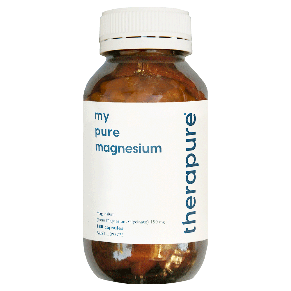 Therapure my pure mag glycinate 90 Veggie Caps | Magnesium Glycinate for Sleep & Relaxation