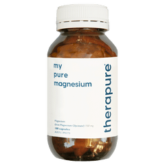 Therapure my pure mag glycinate 90 Veggie Caps | Magnesium Glycinate for Sleep & Relaxation