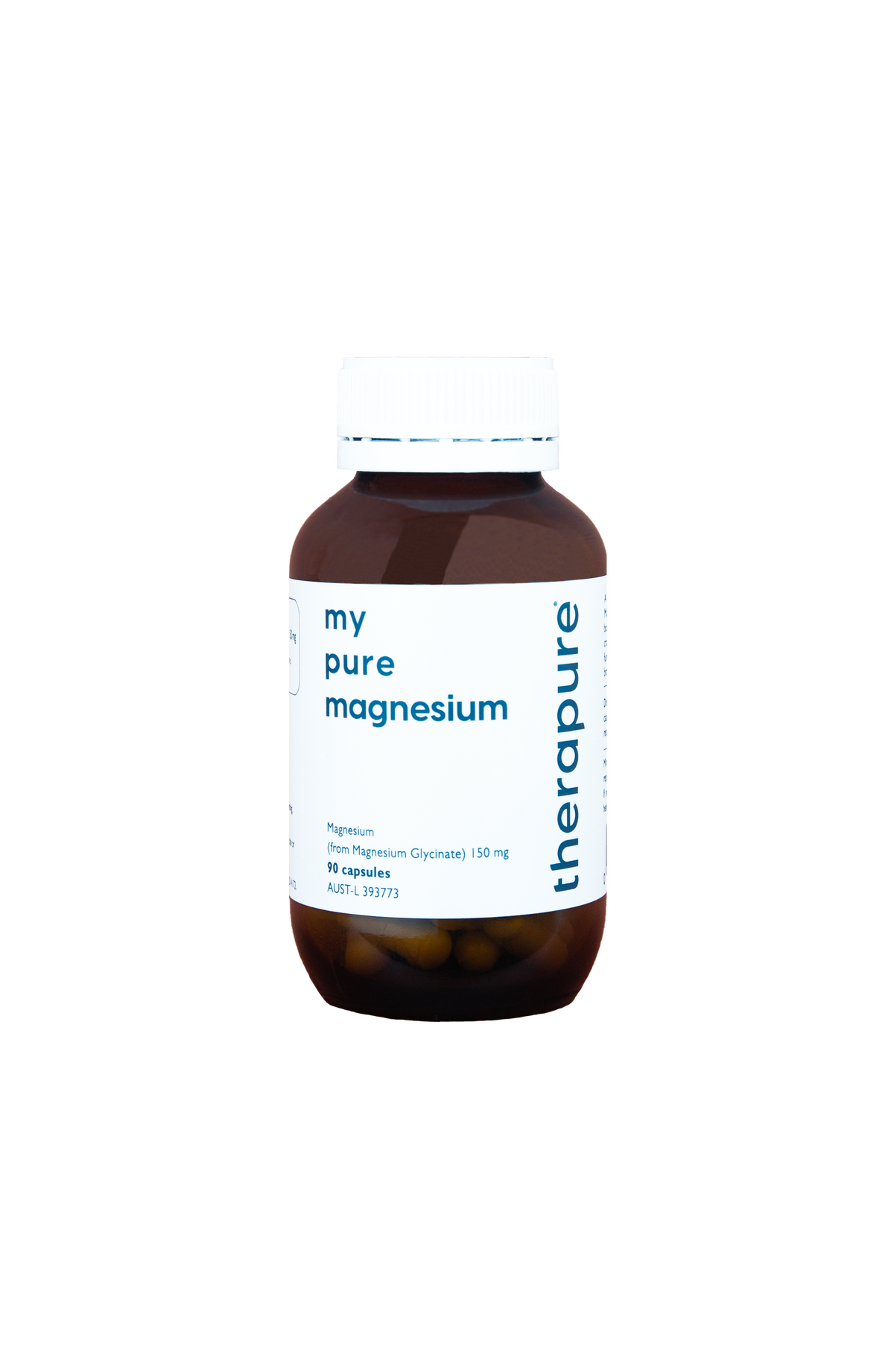 My Pure Magnesium Glycinate High Absorption Gentle on Stomach 90 Capsule Bottle Pack