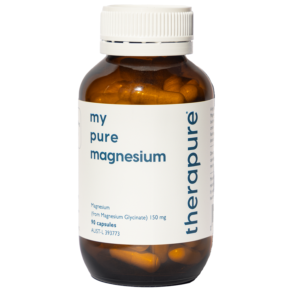 Therapure my pure mag glycinate 90 Veggie Caps | Magnesium Glycinate for Sleep & Relaxation