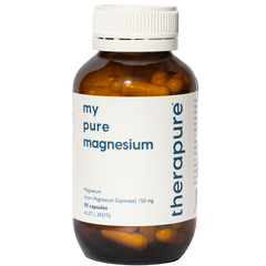 Therapure my pure mag glycinate 90 Veggie Caps | Magnesium Glycinate for Sleep & Relaxation
