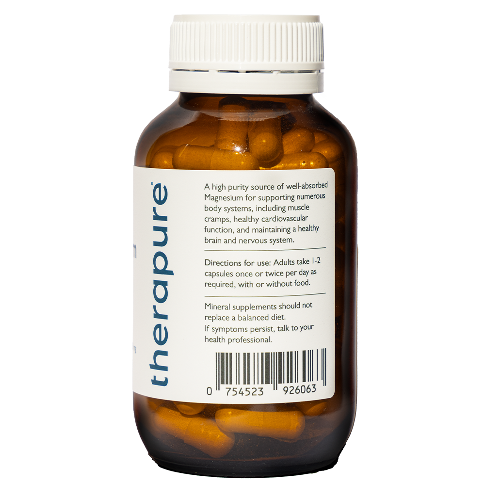 Therapure my pure mag glycinate 90 Veggie Caps | Magnesium Glycinate for Sleep & Relaxation