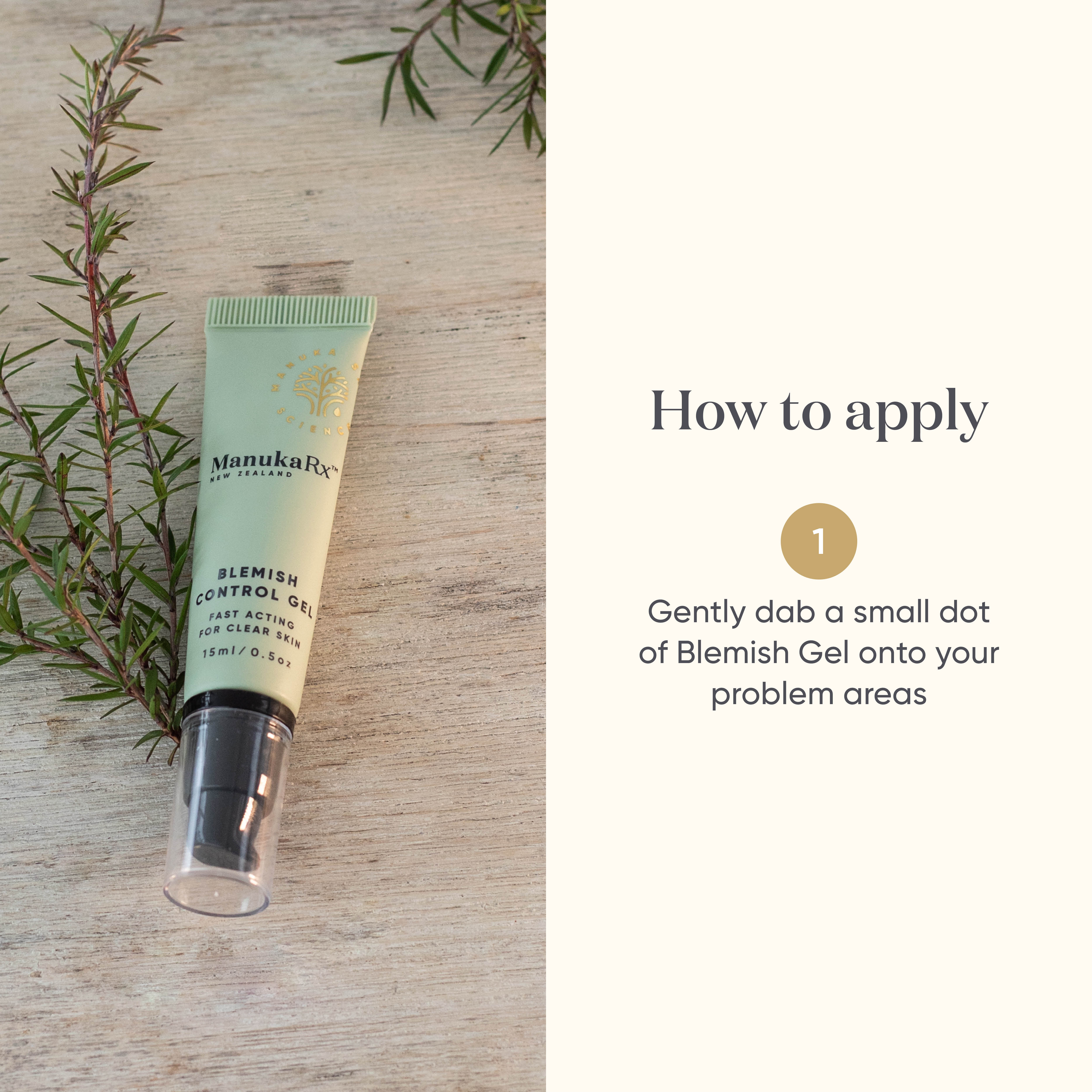 ManukaRx Blemish Control Gel how to use