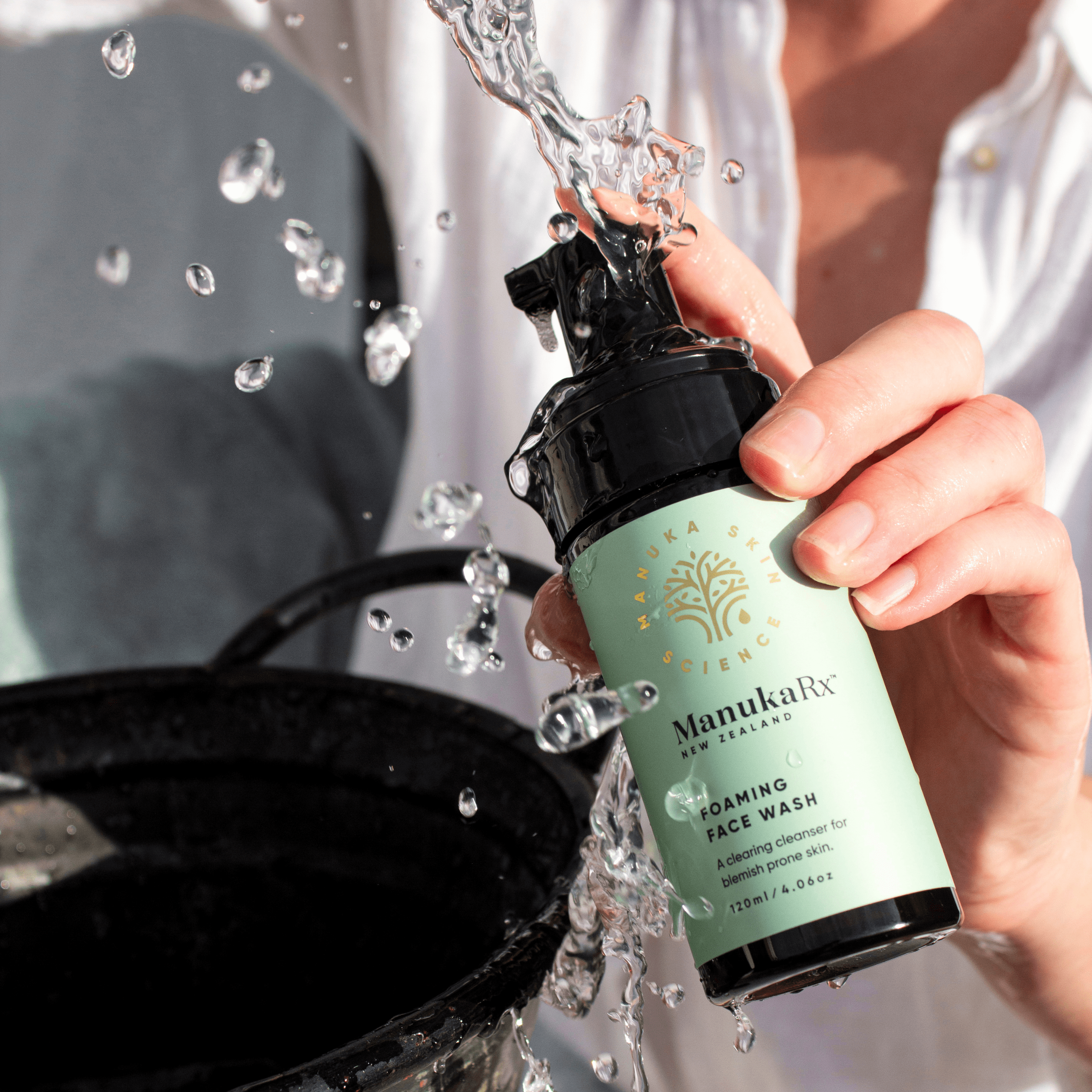 ManukaRx Foaming Face Wash for acne-prone skin