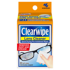 ClearWipe Lens Cleaner wipes pack