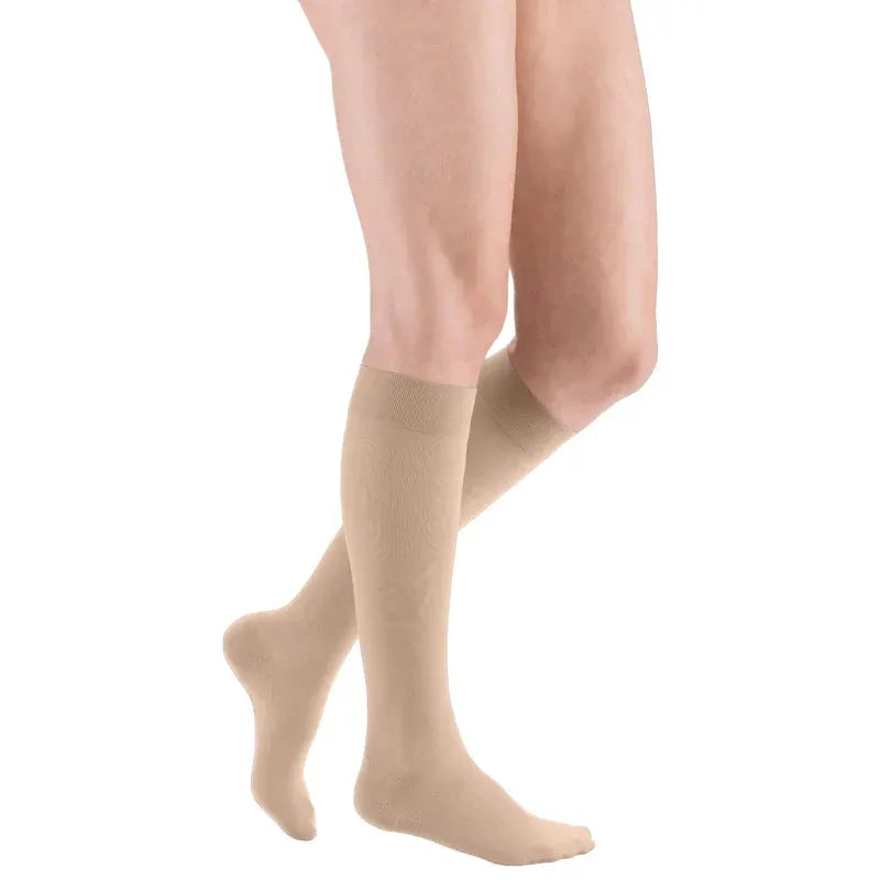 mediven plus Below Knee Silicone Topband Compression Stocking Beige After varicose vein surgery,Chronic venous disorders: C0 to C5 according to CEAP,Deep venous thrombosis,issues,mediven,mediven plus Below Knee Silicone Topband Compression Stocking Beige,