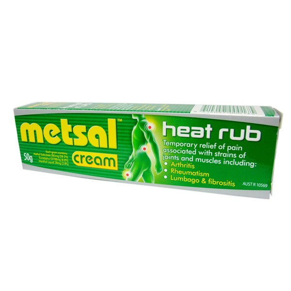METSAL CREAM 50G anti inflammatory,arthritis,back neck shoulder pain,back pain,cramp pain,cramping pain,foot pain,issues,joint pain,knee pain,leg pain,menstrual pain,metsal,muscle pain,osteoarthritis,pain free,pain gel,pain relief,rubificient,swelling,thr