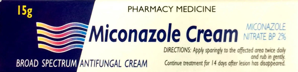 Miconazole Cream 2% - Miconazole Nitrate BP 15g for Fungal Infections Antifungal Cream 15g,Fungal Infections Treatment,Miconazole Cream,Miconazole Nitrate 2%,optimized