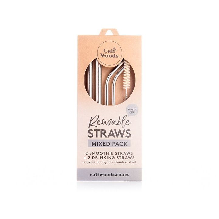 CaliWoods Rose Gold Straws Mixed Pack x4 image 2