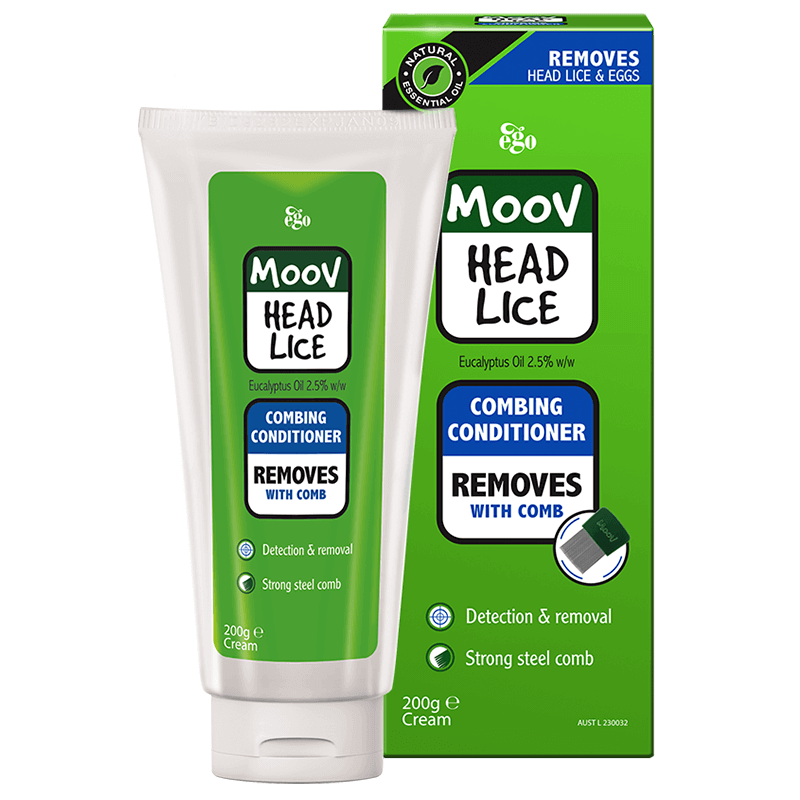 Ego Moov Head Lice Combing Conditioner 200ml combing conditioner,ego,head lice,headlice,issues,moov