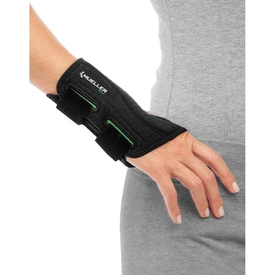 Mueller Fitted Wrist Brace With Palmar Splint Breathable Comfort All Day Wrist Support