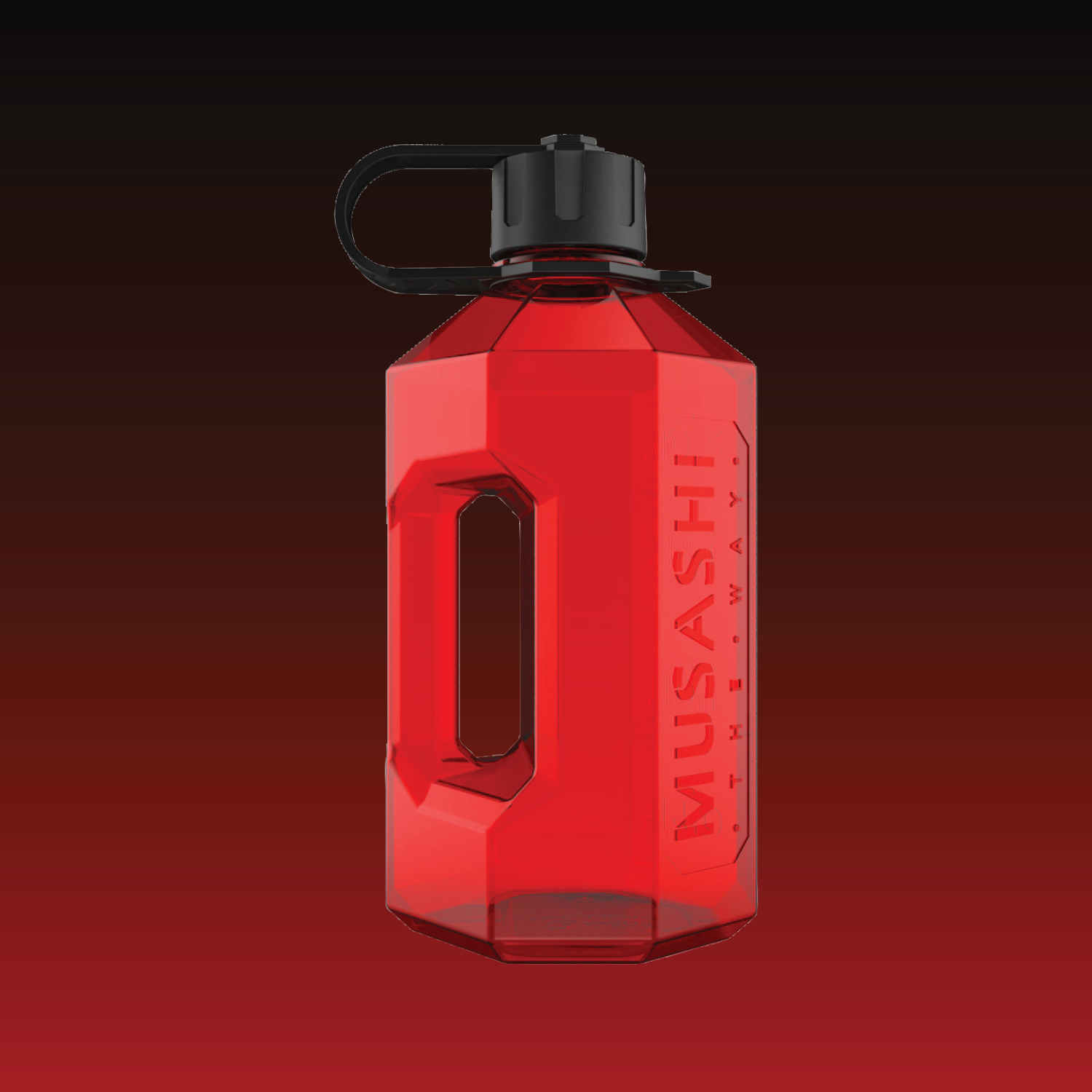 Musashi Alpha Jug Red 2.4L – Large Training Water Jug