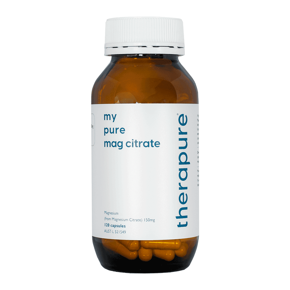 Therapure my pure mag citrate 120 Veggie Caps | Magnesium Citrate for Relaxation & Regularity