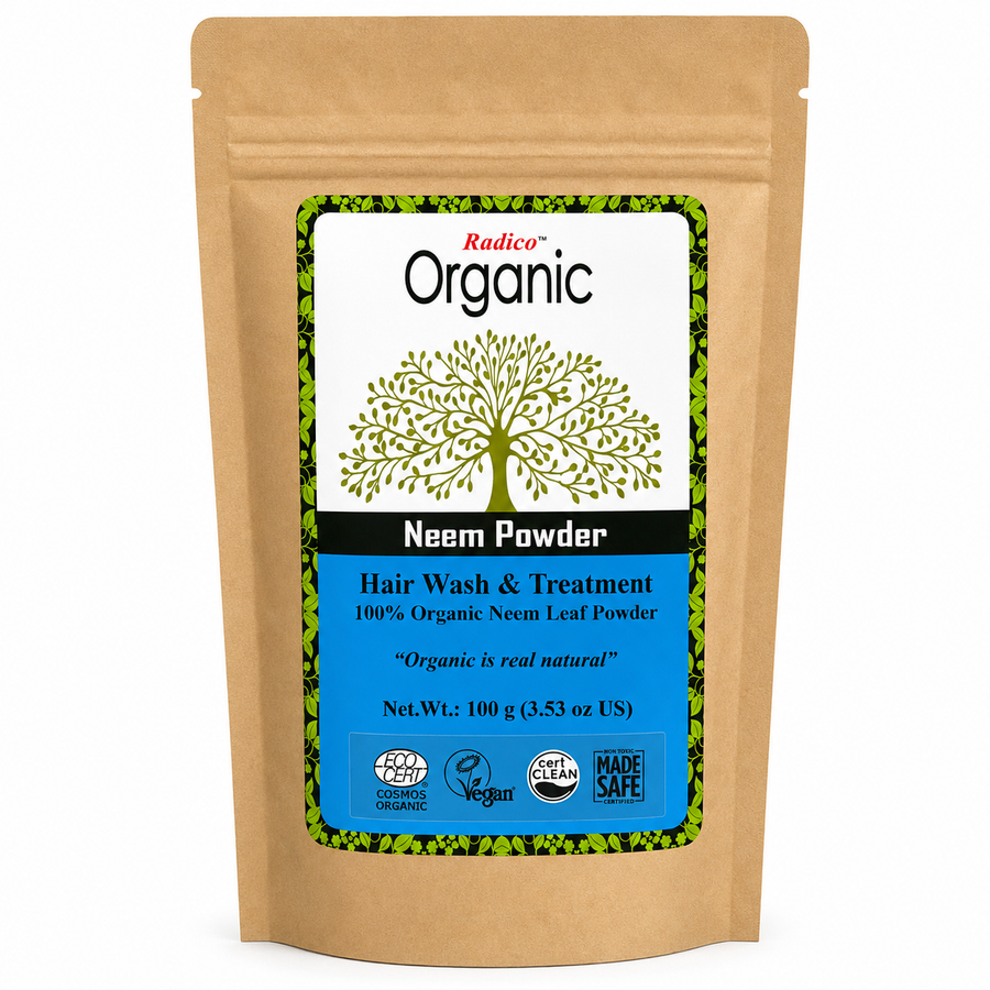 Radico Organic Neem Leaf Powder 100g stand-up pouch