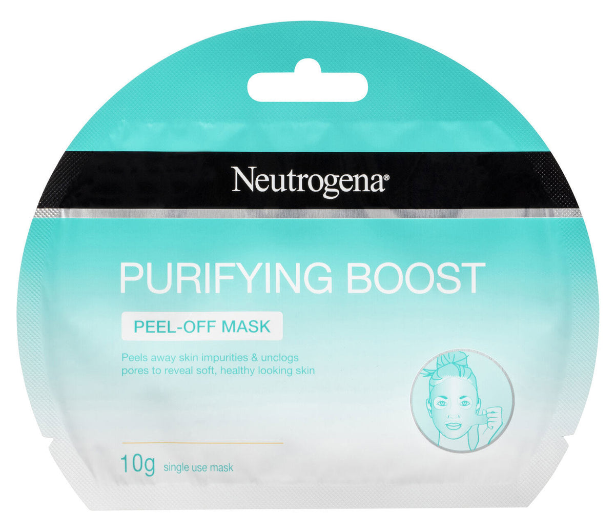 Neutrogena Deep Clean Purifying Peel-Off Mask 10g daily facial cleanser,exfoliation,exfoliator,facial,facial exfoliator,facial mask,facial scrub,issues,neutrogena