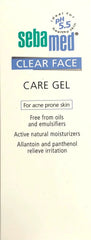 Sebamed Clear Face Care Gel pH5.5 - 50mL for Clear Skin & Acne Control Acne Control Gel,Clear Skin Gel,optimized,pH5.5 Skincare,Sebamed Clear Face Care Gel