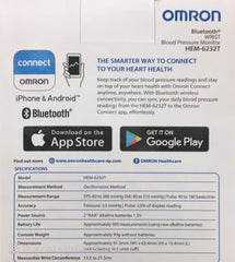 Omron Blood Pressure Blue tooth wrist Monitor HEM-6232T 6232,black friday deals,Black Friday sale,blood pressure,blood pressure monitor,blood presure,bluetooth,bp,bp monitor,BP Monitors,Christmas,Christmas gift,Festive Season Sale,hem 7156,hem-6232t,hem62