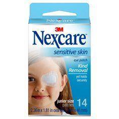Nexcare Sensitive Skin Eye Patch Junior 14 Pack eye patch,issues,nexcare