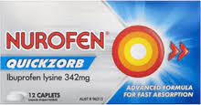 Nurofen Quickzorb Caplets 12 back neck shoulder pain,back pain,brufen,cramp pain,cramping pain,dental pain,foot pain,ibuprofen,issues,joint pain,knee pain,leg pain,menstrual pain,muscle pain,nurofen,pain,pain and fever,pain free,pain gel,pain relief,pain
