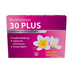 NuWoman 30 PLUS Hormone Balance Support 60 tablets 30plus,daily stress,energy support,issues,nuwoman