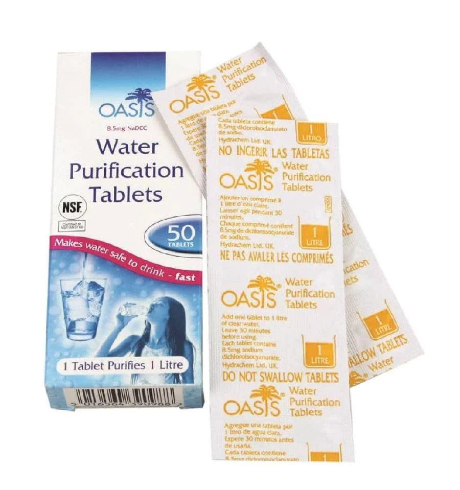 Oasis Water Purification Tablets 50