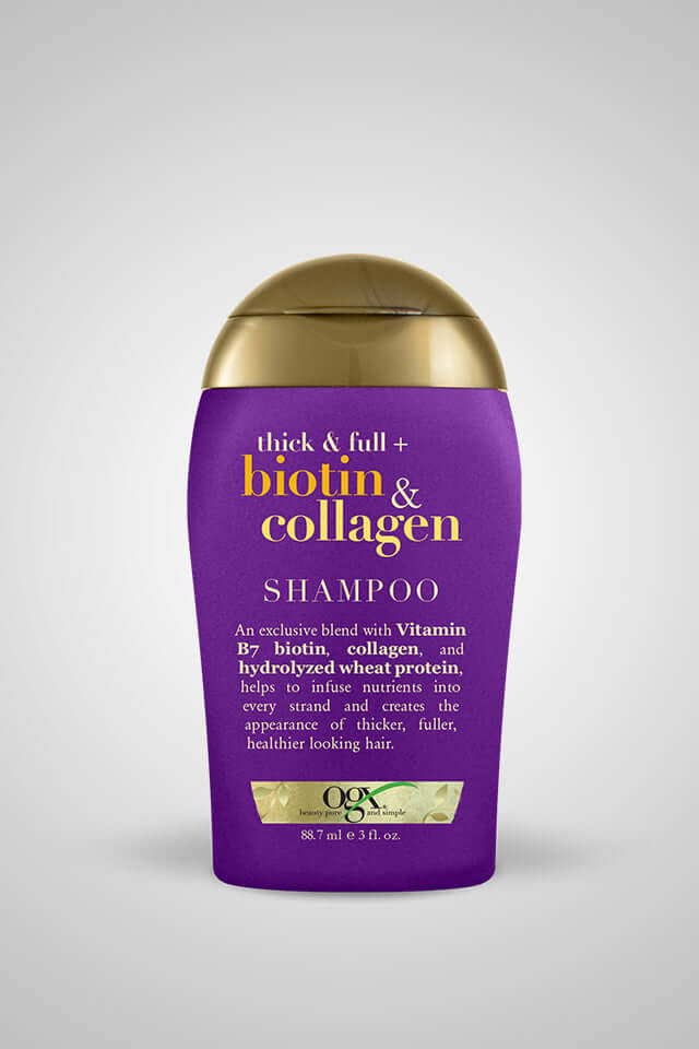 OGX Biotin Collagen Shampoo 88ml biotin and collagen shampoo,issues,ogx,travel pack