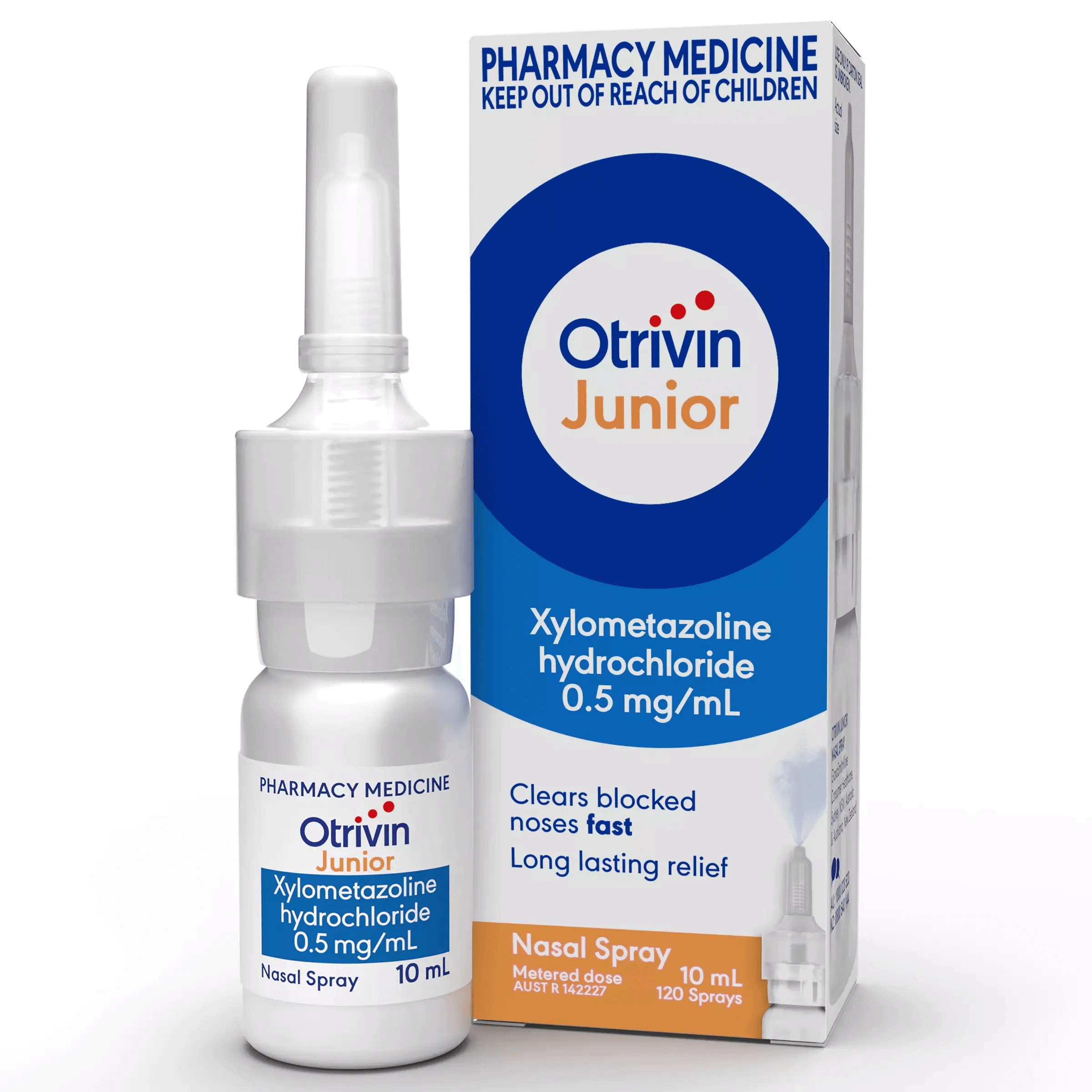 Otrivin Junior Nasal Spray 10 ml blocked nose,cold & flu,cold and flu,cough,issues,otrivin,strepsils