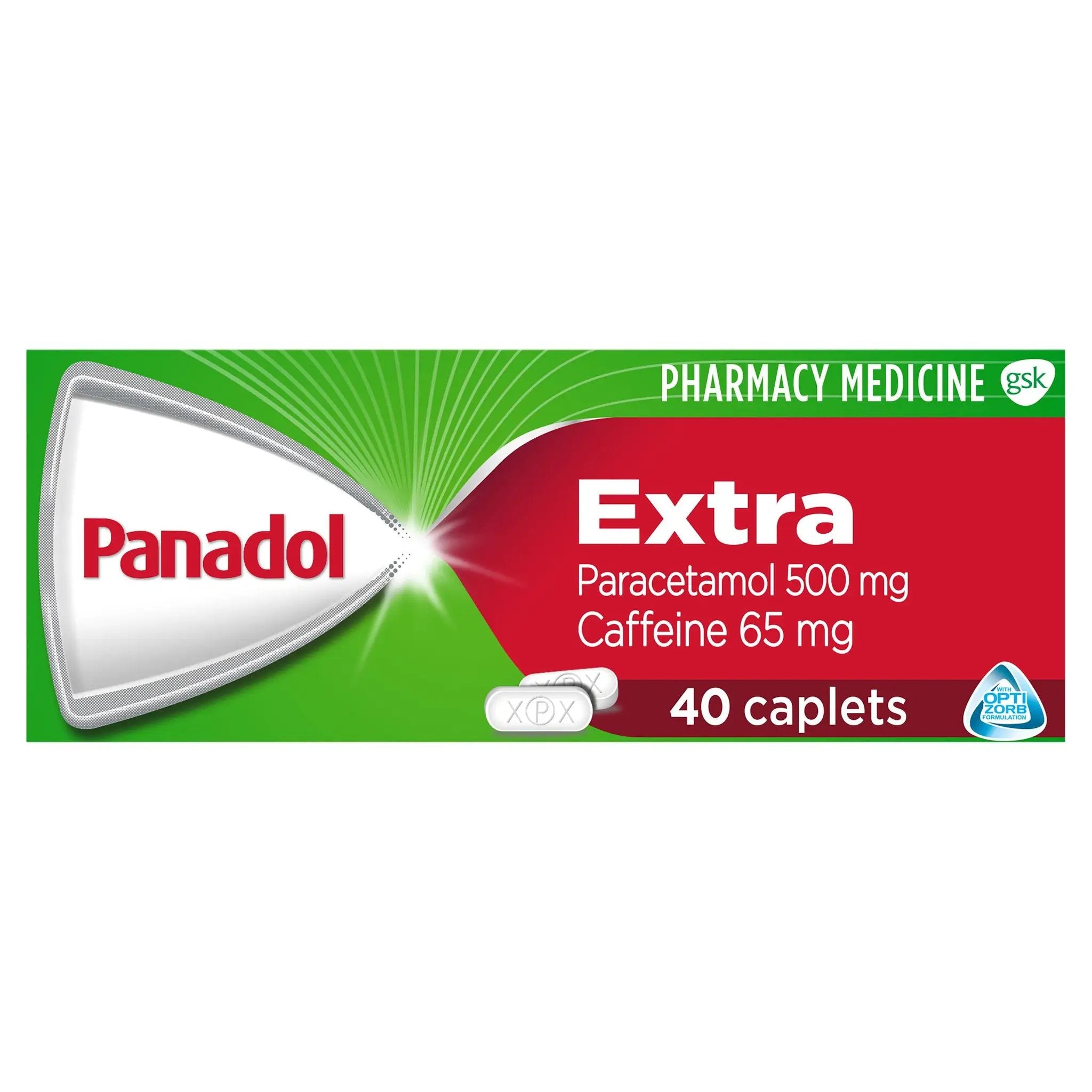 Panadol Optizorb Extra Caplets 40 issues,panadol optizorb,Panadol Optizorb Extra Caplets 40
