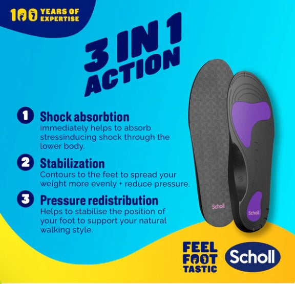 Scholl In-Balance Pain Relief Plantar Fasciitis Orthotics - Small