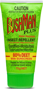 Bushman PLUS 80% DEET with Sunscreen 75G