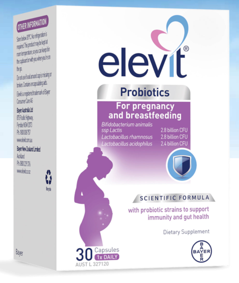 Elevit Probiotics For Pregnancy and Breastfeeding 30 Capsules breast feeding,breastfeeding,issues,pregnancy,pregnancy and breastfeeding,pregnancy vitamin,probiotic during pregnancy,probiotics,probiotics during pregnancy