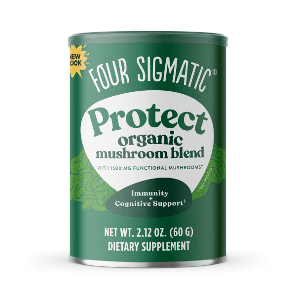 Four Sigmatic Protect Organic Mushroom Blend 10 potent immune,antioxidant-rich fungi,Caffeine-free,issues,Protect Organic Mushroom Blend