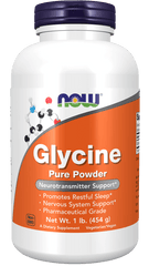 now Glycine Pure Powder 454 gm Glycine,issues,Now,Now Products,Now suppl,Now supplements
