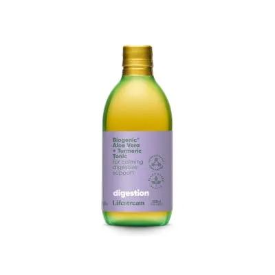 Lifestream Biogenic Aloe Vera Turmeric Tonic 500ml Digestive And Immune Support