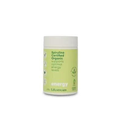 Lifestream Spirulina Certified Organic Supports Optimal Energy Levels Herbal Supplement