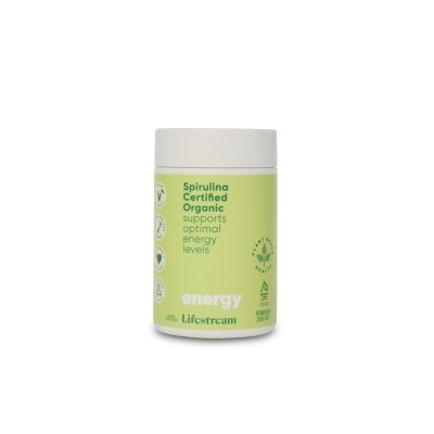 Lifestream Spirulina Certified Organic Supports Optimal Energy Levels Herbal Supplement