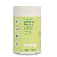 Lifestream Spirulina Certified Organic Supports Optimal Energy Levels Herbal Supplement