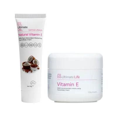 Ultimate Life Natural Vitamin E Cream Hydrates And Soothes Skin Face Moisturizer NZ Made