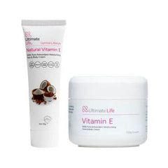 Ultimate Life Natural Vitamin E Cream Hydrates And Soothes Skin Face Moisturizer NZ Made