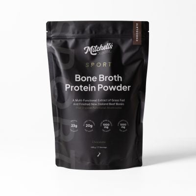 Mitchells Bone Broth Protein SPORT Chocolate 500g powder product image
