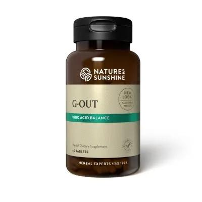 Natures Sunshine G-OUT Gout Fighter 60 Tablets