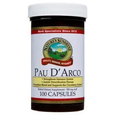 Natures Sunshine Pau D'Arco 100 Capsules