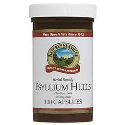 Natures Sunshine Psyllium Hulls Capsules 100 Capsules