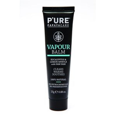 P'URE Papayacare Papaya Vapour Balm Clears Congestion Soothes 25g