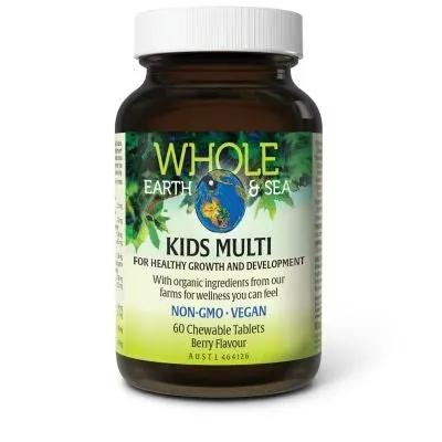 Whole Earth & Sea Kids Multi Berry Supports Healthy Growth Multivitamin (60 Chewables)