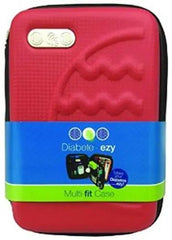 Diabete-Ezy Multi Fit Case freestyle glucose meter,glucose meter storage,insulin,insulin storage,issues,purple,red