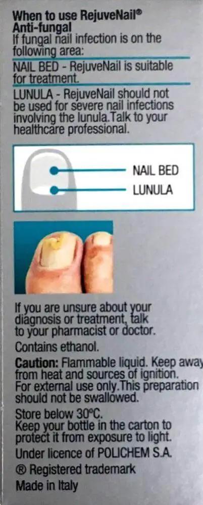 Rejuvenail Anti-Fungal Nail Laquer 6.6ml Pharmacy Medicine Quantity Restriction (4) ciclopirox,fungal nail infection,issues,rejuvenail