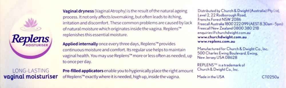 Replens Vaginal Moisturiser 10 Applicators for Long Lasting Hydration Hydration for Women,improvements,Long Lasting Hydration,Moisturising Applicators,Replens,Vaginal Care,Vaginal Moisturiser