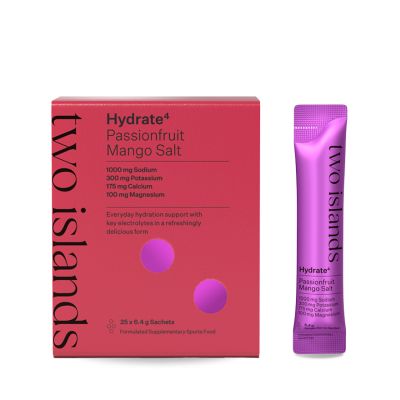 two islands Hydrate4 Passionfruit Mango Salt 25 x 6g sachets